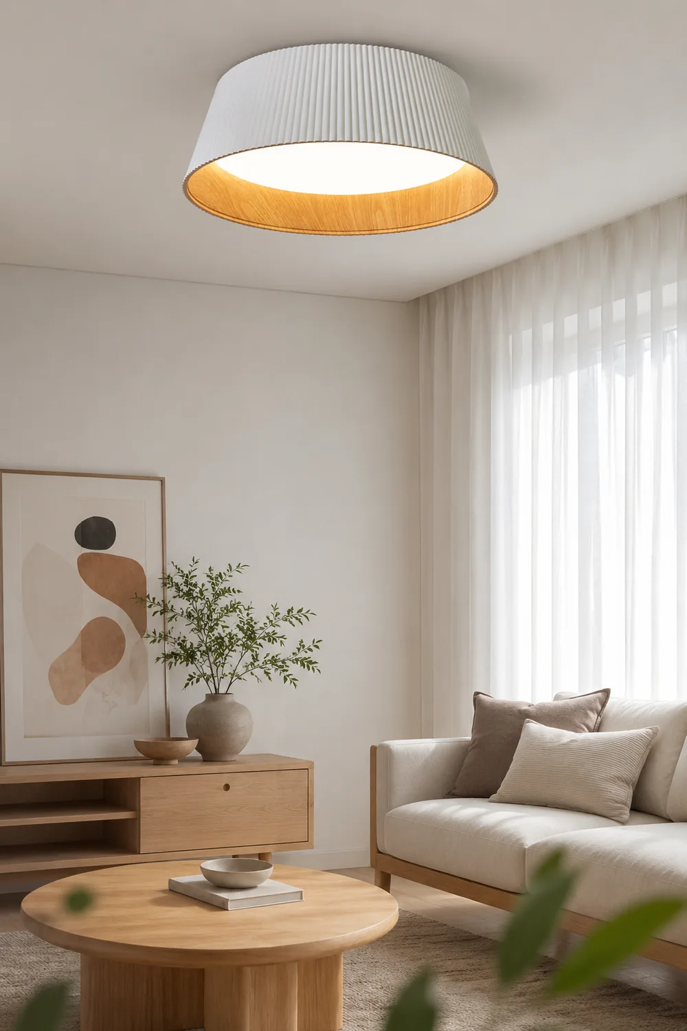 Nordic Resin Conical Ceiling Light - Lumpaz