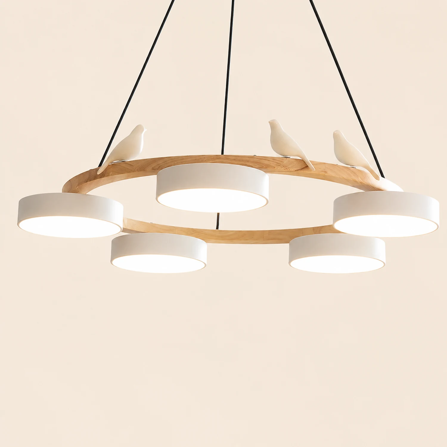 Sienna Bird Round Chandelier - Lumpaz