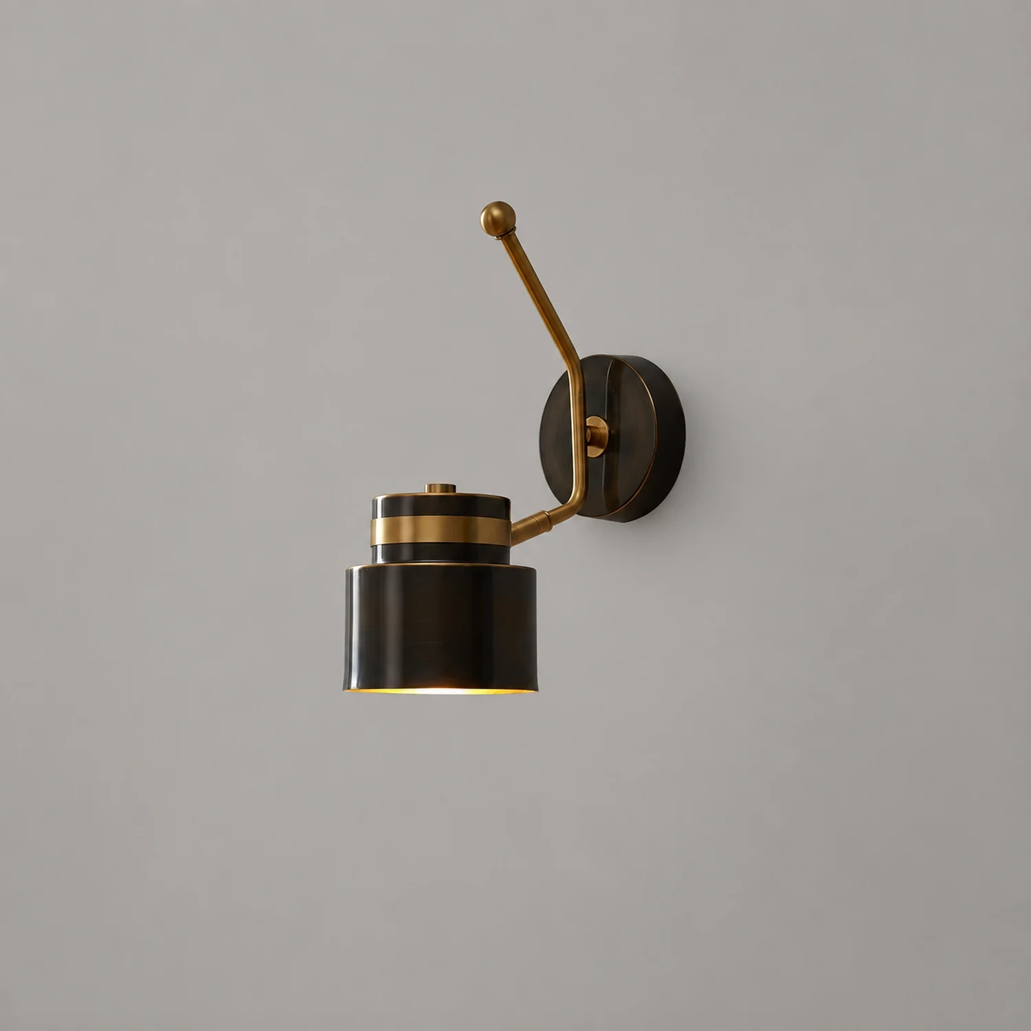 Brass Cylinder Wall Lamp - Lumpaz