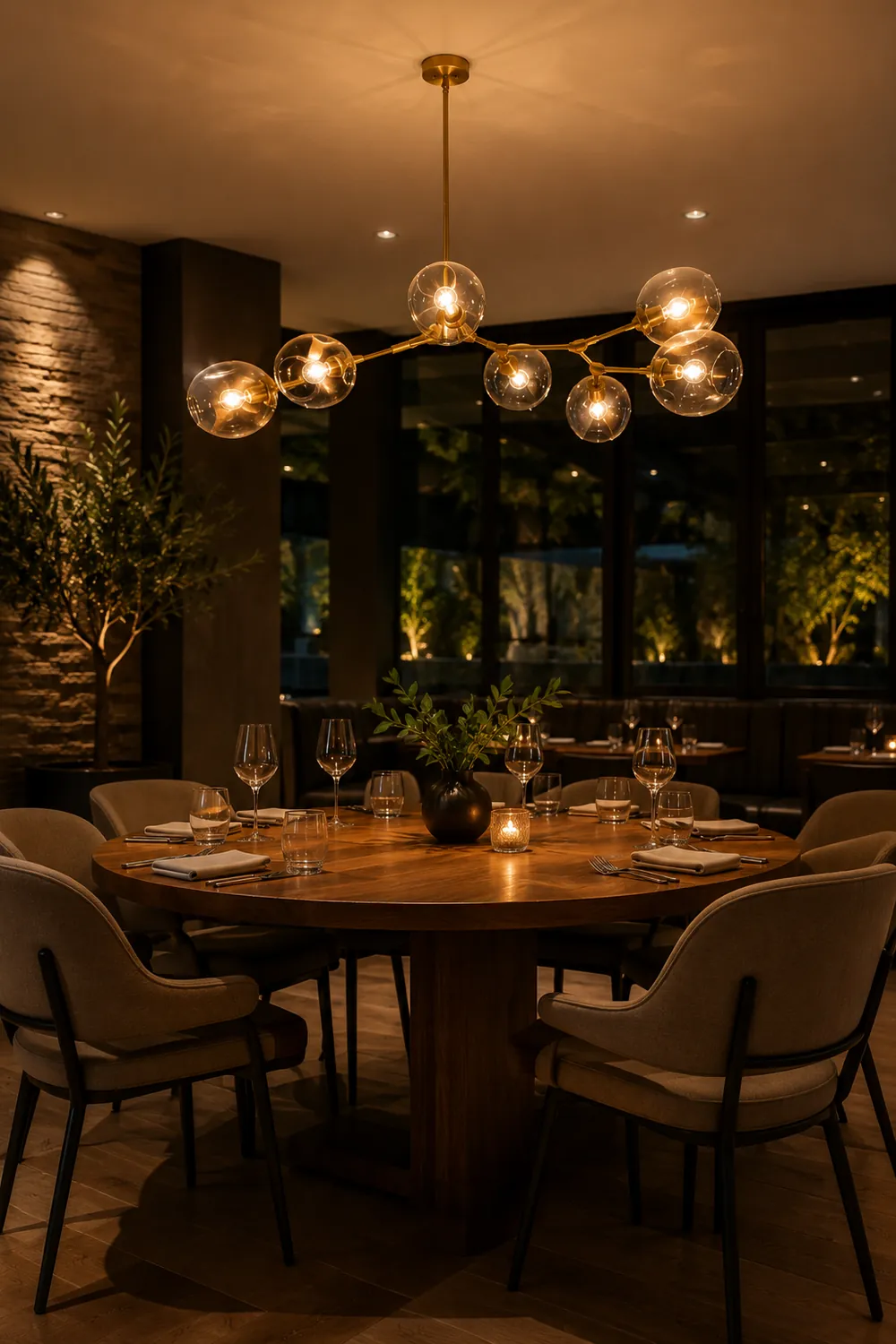 Perry Globe Horizontal Chandelier - Lumpaz
