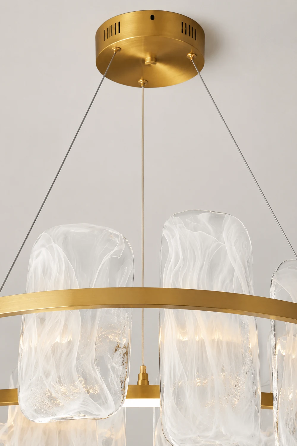 Mille Round Glass Chandelier - Lumpaz