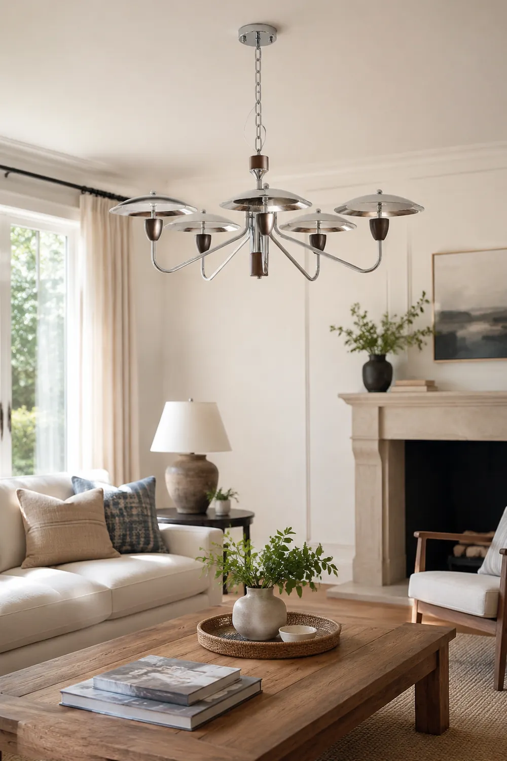 Peggy Chrome Chandelier - Lumpaz