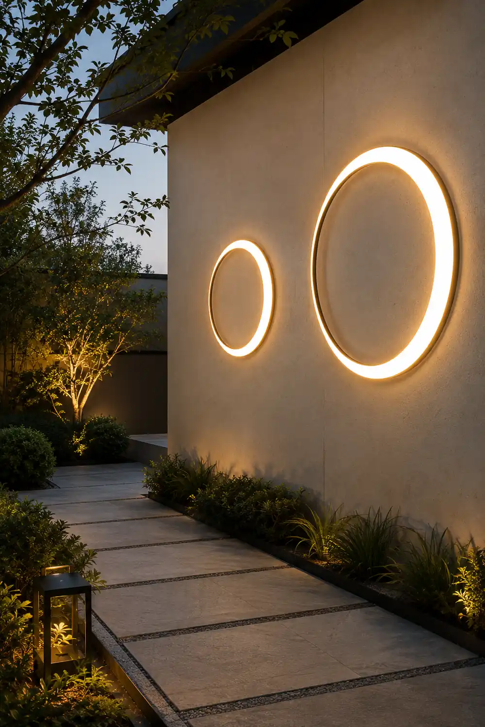 Moon Solar Outdoor Wall Lamp - Lumpaz