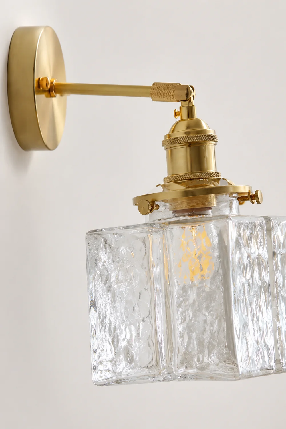 Jewel Glass Brass Wall Lamp - Lumpaz