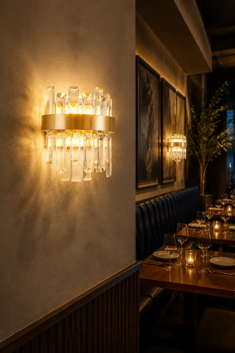 Crystal Statement Wall Lamp - Lumpaz