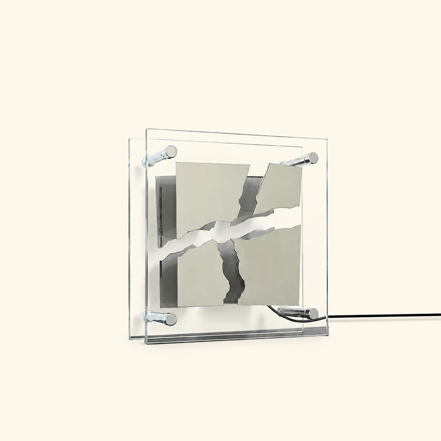 Square Glass Table Lamp - Lumpaz