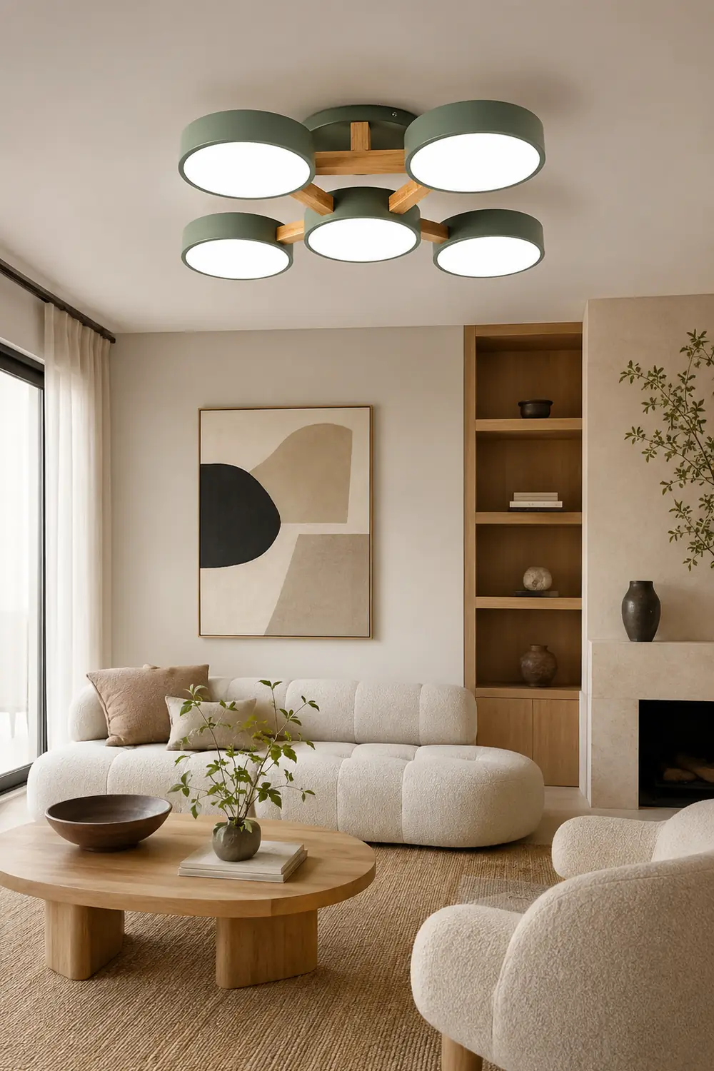 Contemporary Acrylic Multi-Heads Ceiling Light - Lumpaz