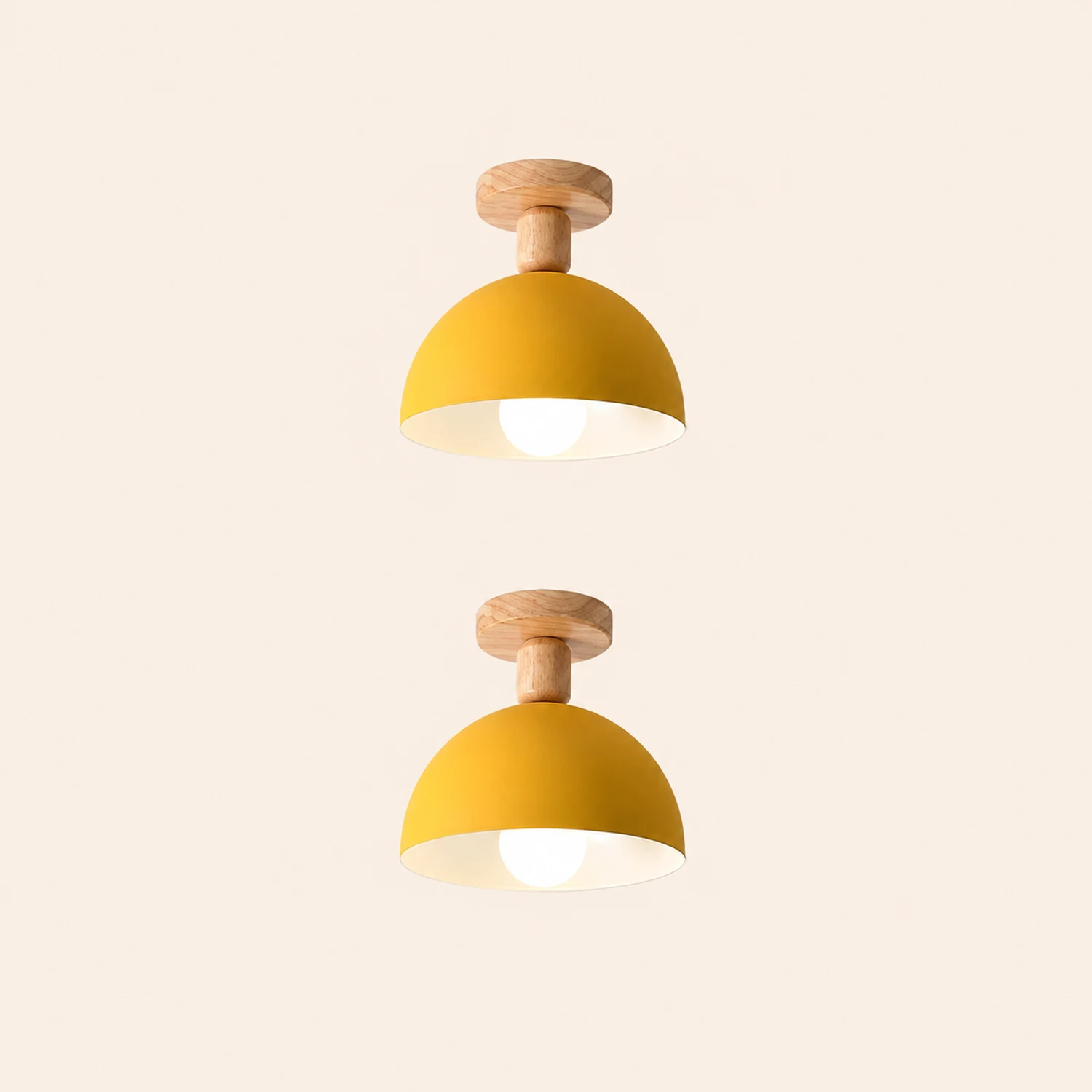 Scandinavian Simple Round Ceiling Light - Lumpaz