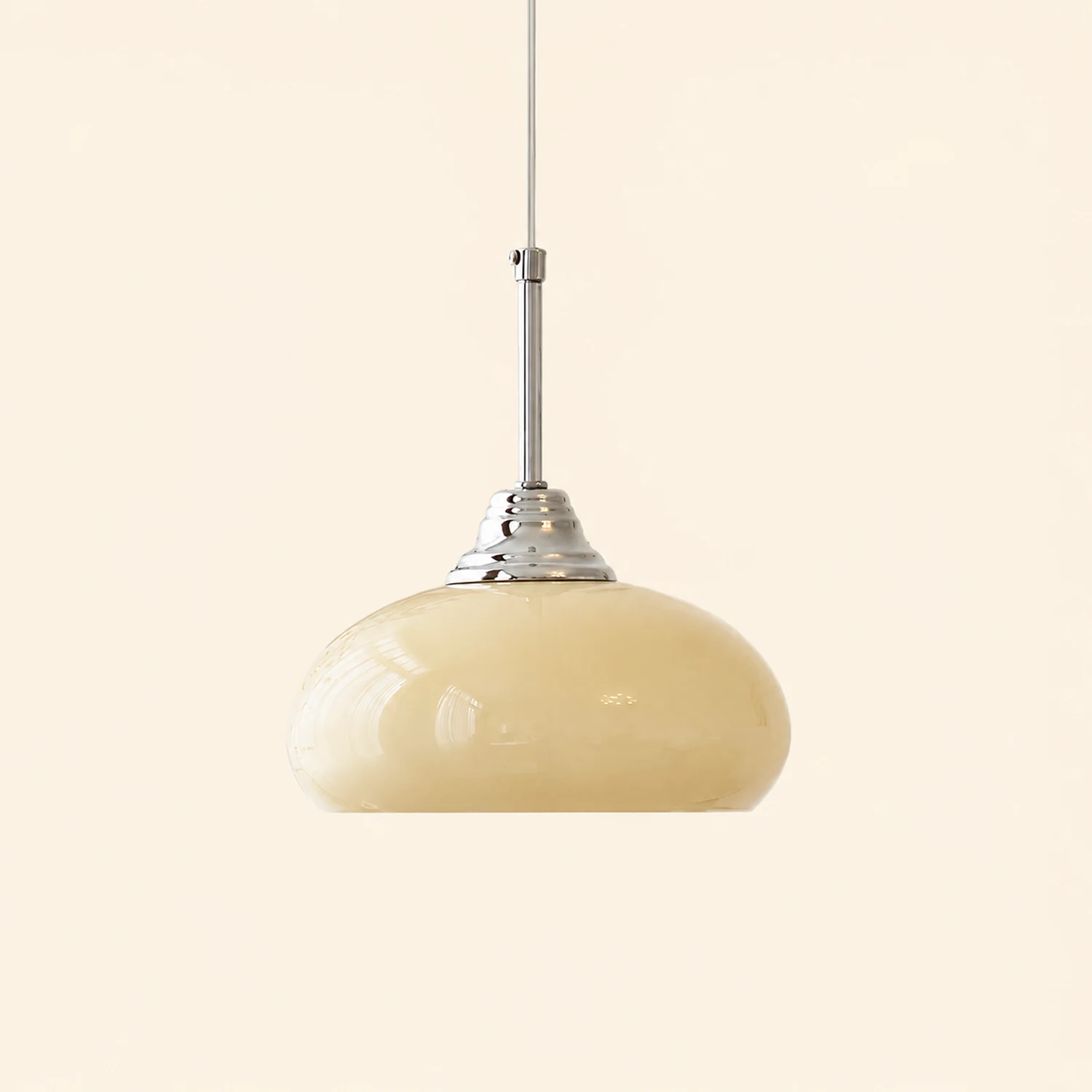 Cream Bell Pendant Lamp - Lumpaz