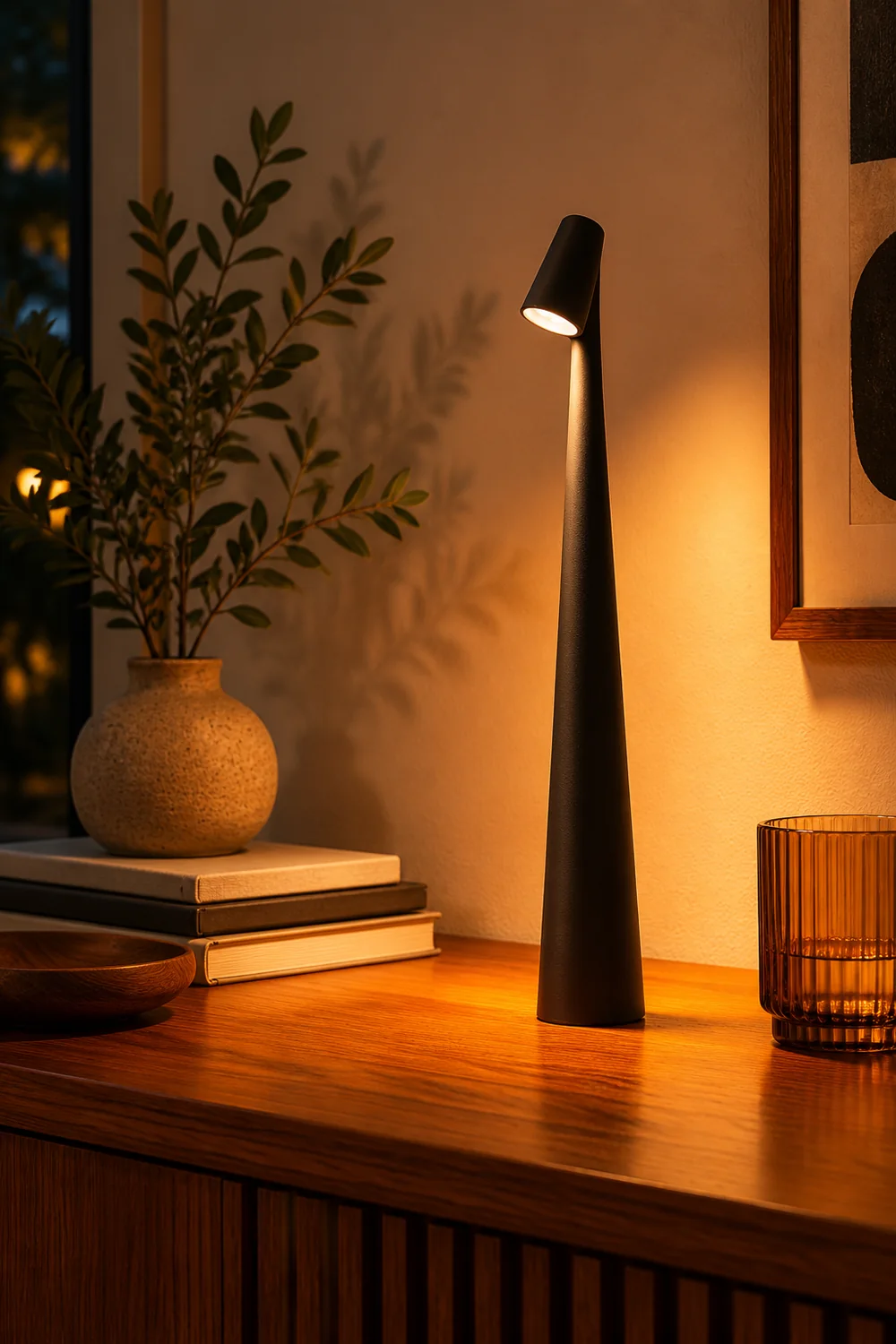 Africa Built-in Battery Table Lamp - Lumpaz