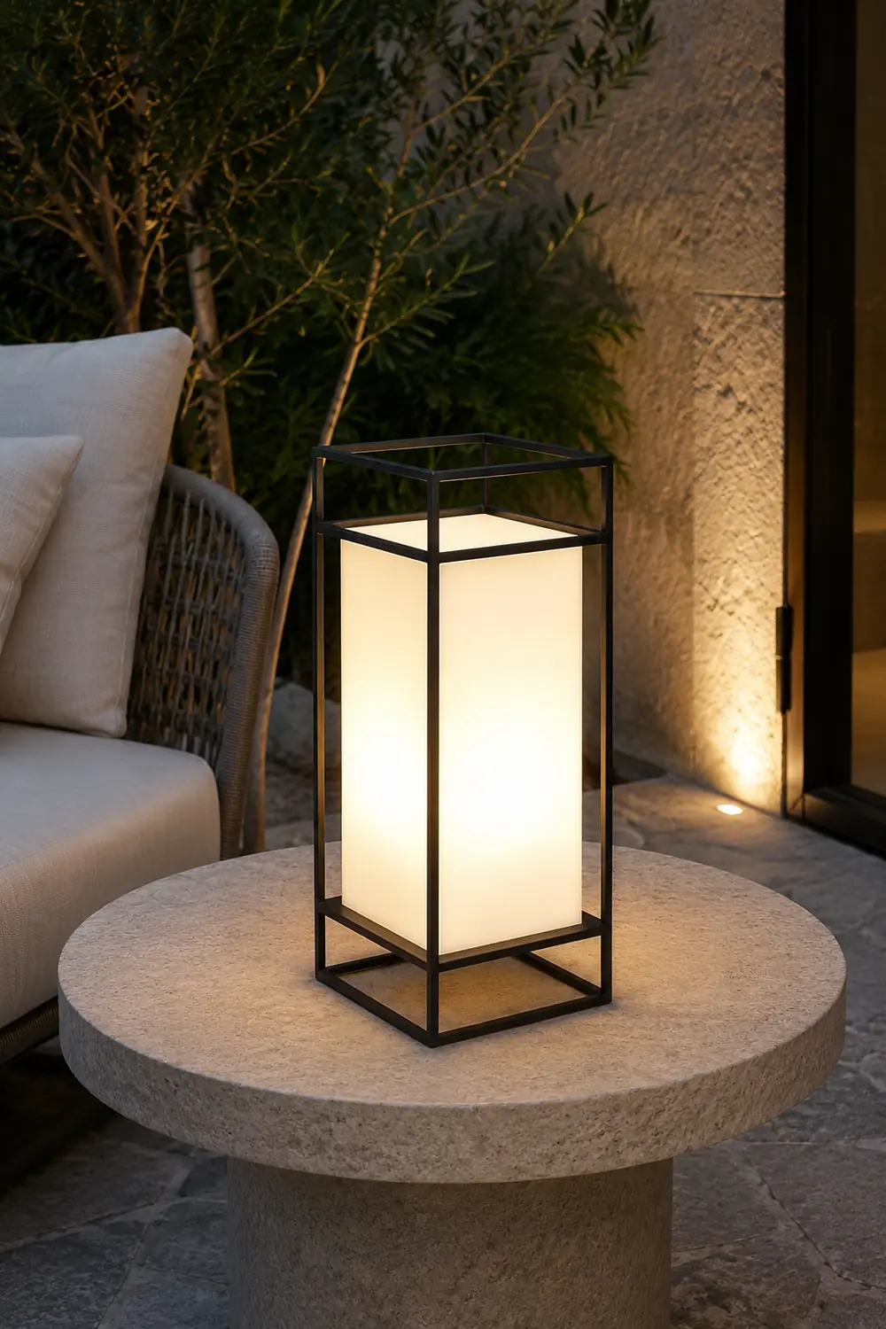 Cleo Lantern Outdoor Table Lamp - Lumpaz