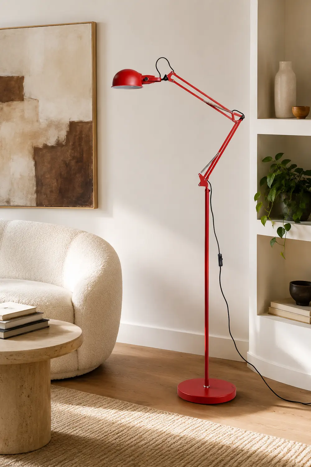 Kaiser Red Floor Lamp - Lumpaz