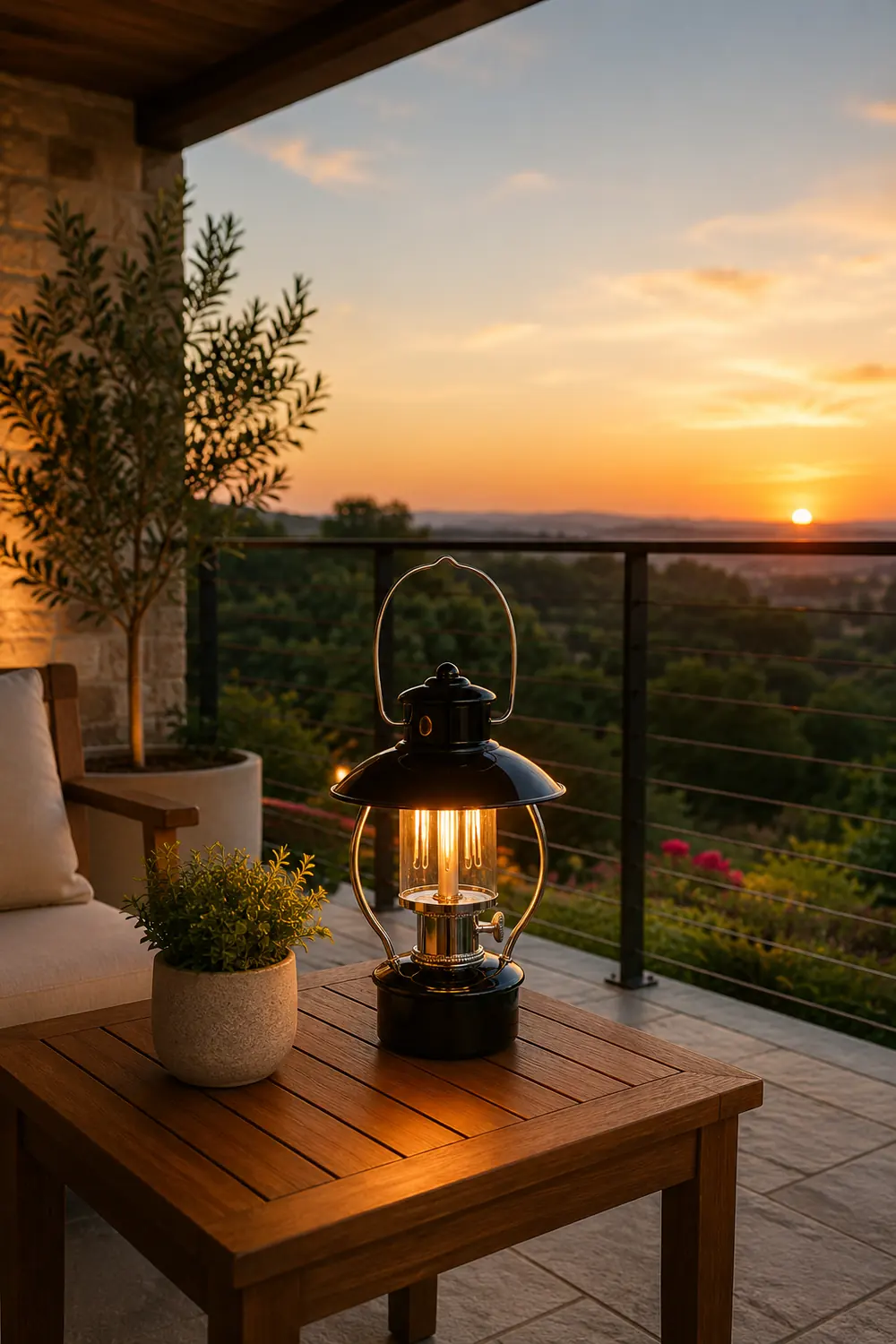 N80 Lantern Outdoor Table Lamp - Lumpaz