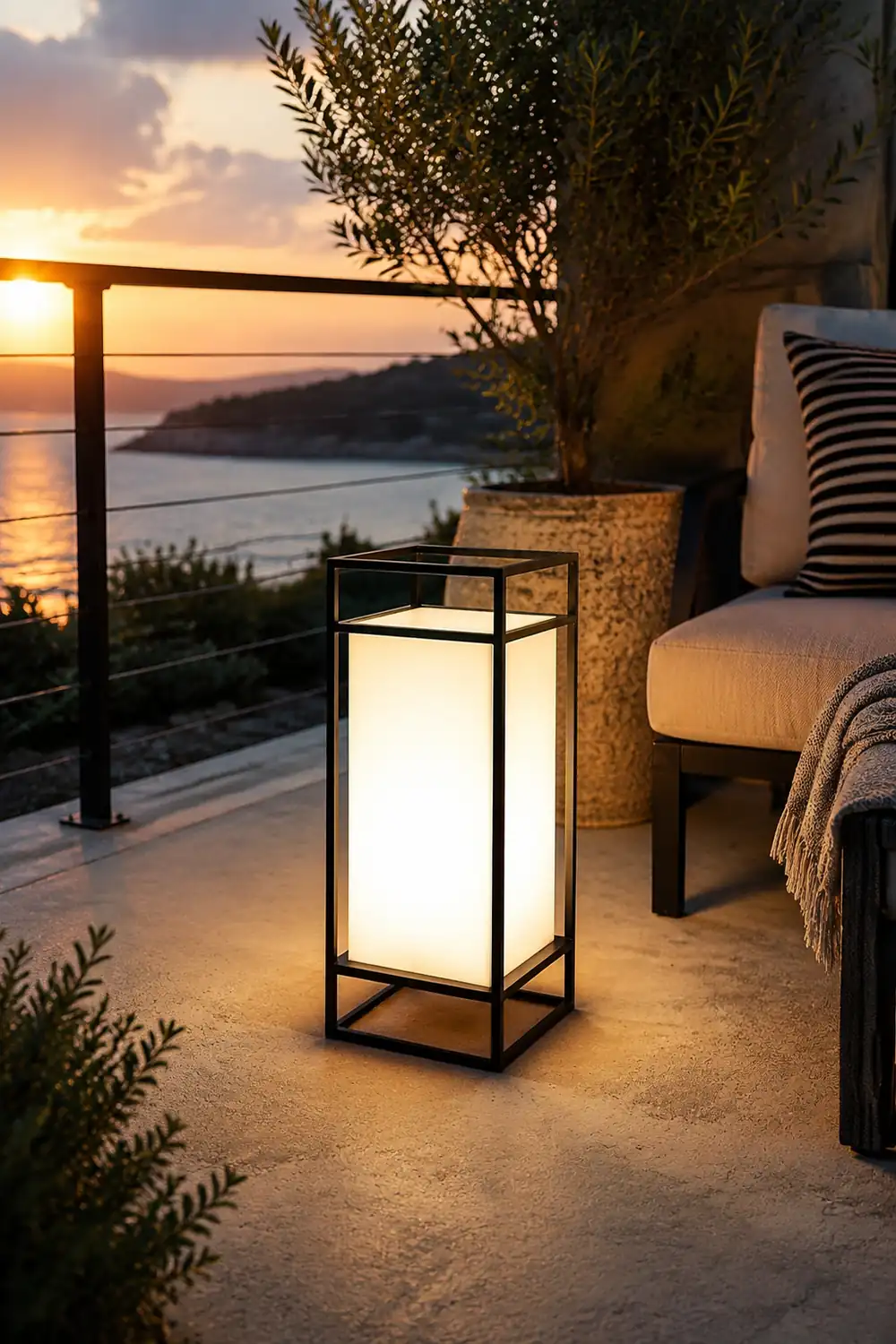 Cleo Lantern Outdoor Table Lamp - Lumpaz