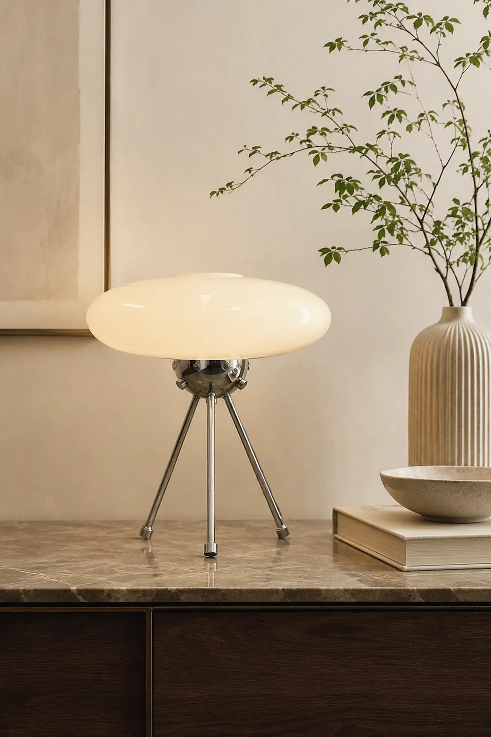Glass UFO Table Lamp - Lumpaz