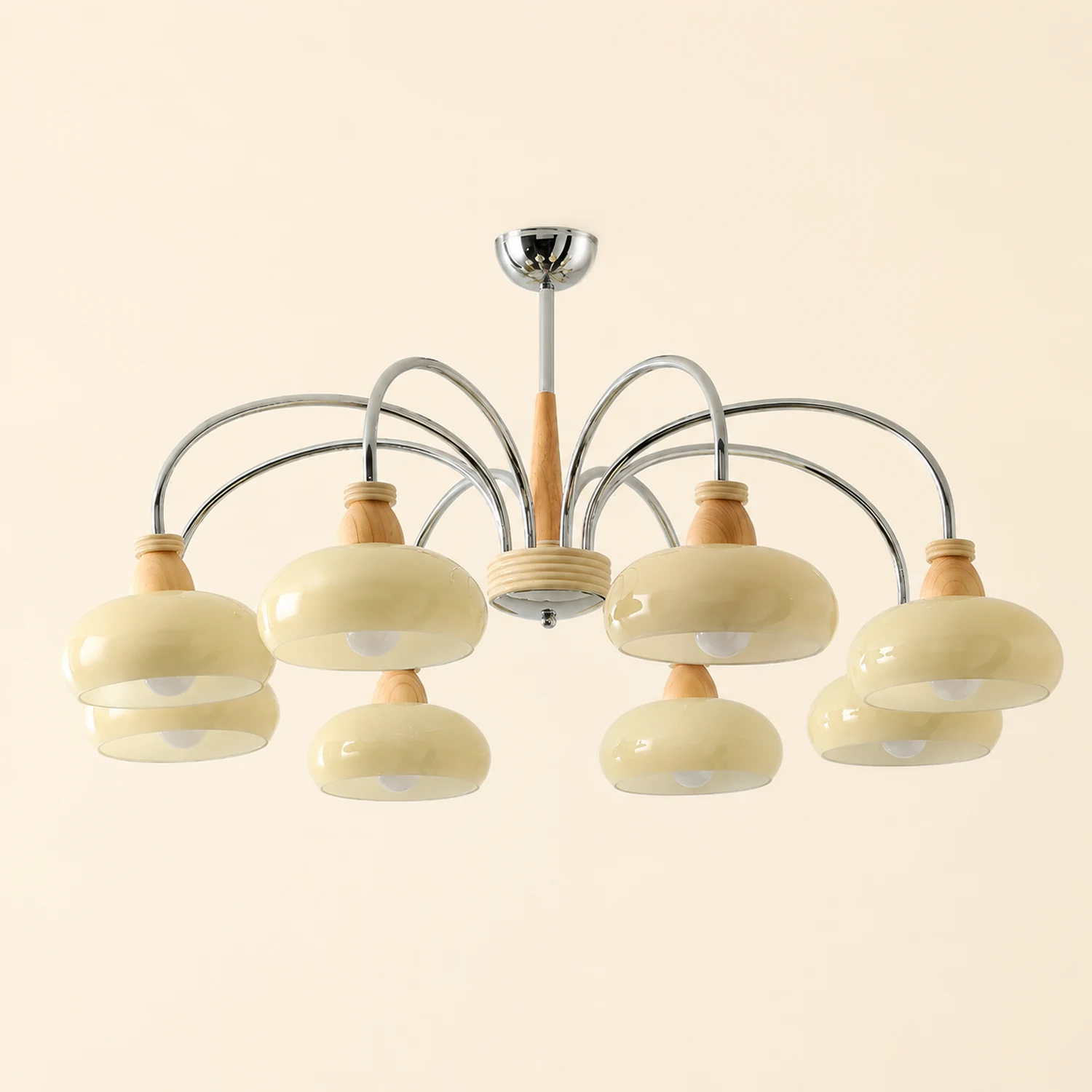 Persimmon Wood Chandelier - Lumpaz
