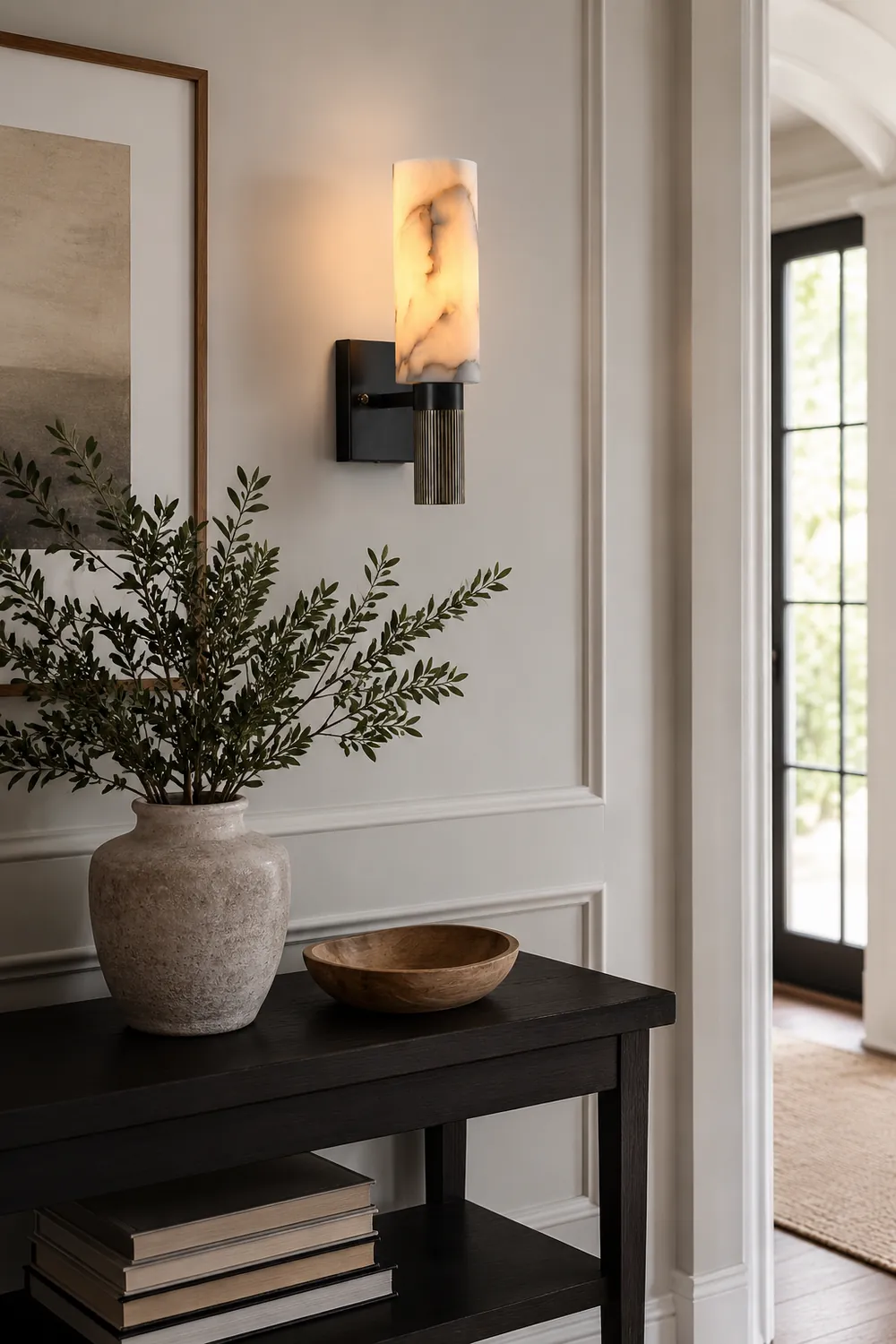 Torch Alabaster Wall Lamp - Lumpaz