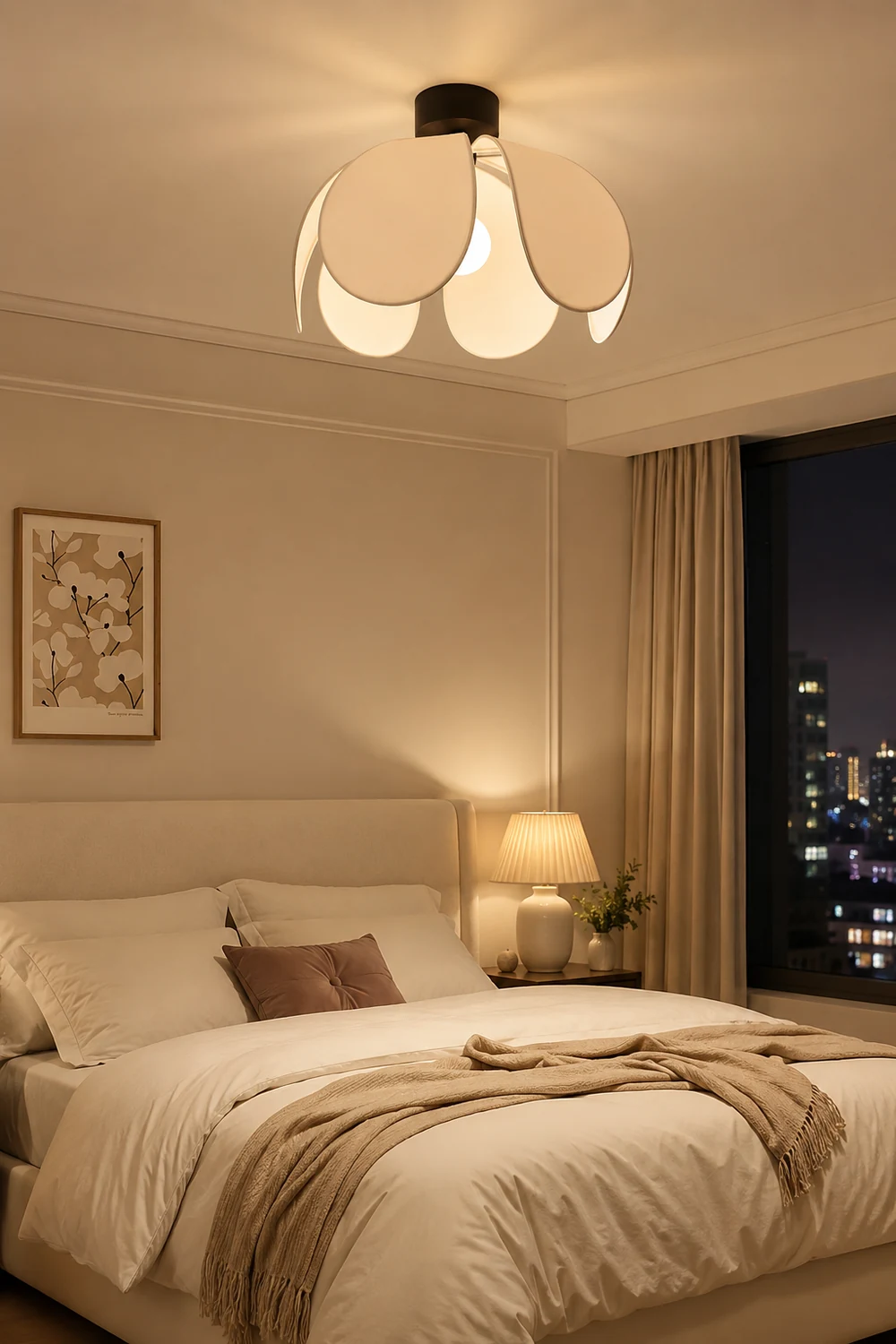 Flower Fabric Ceiling Lamp - Lumpaz