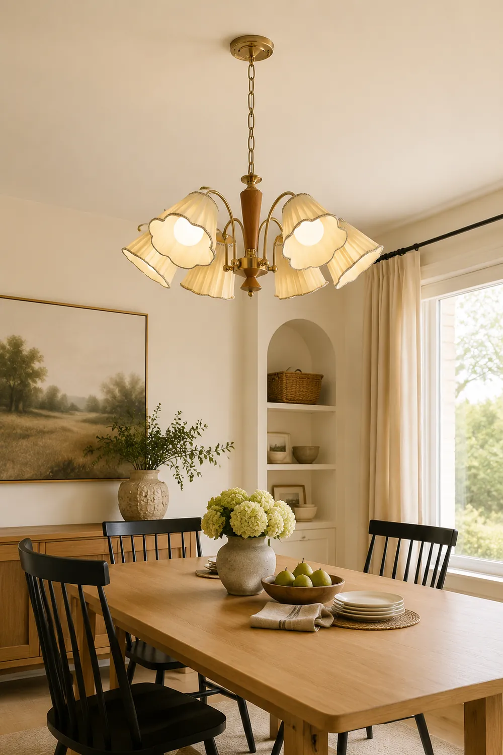 Florentine Fabric Chandelier - Lumpaz