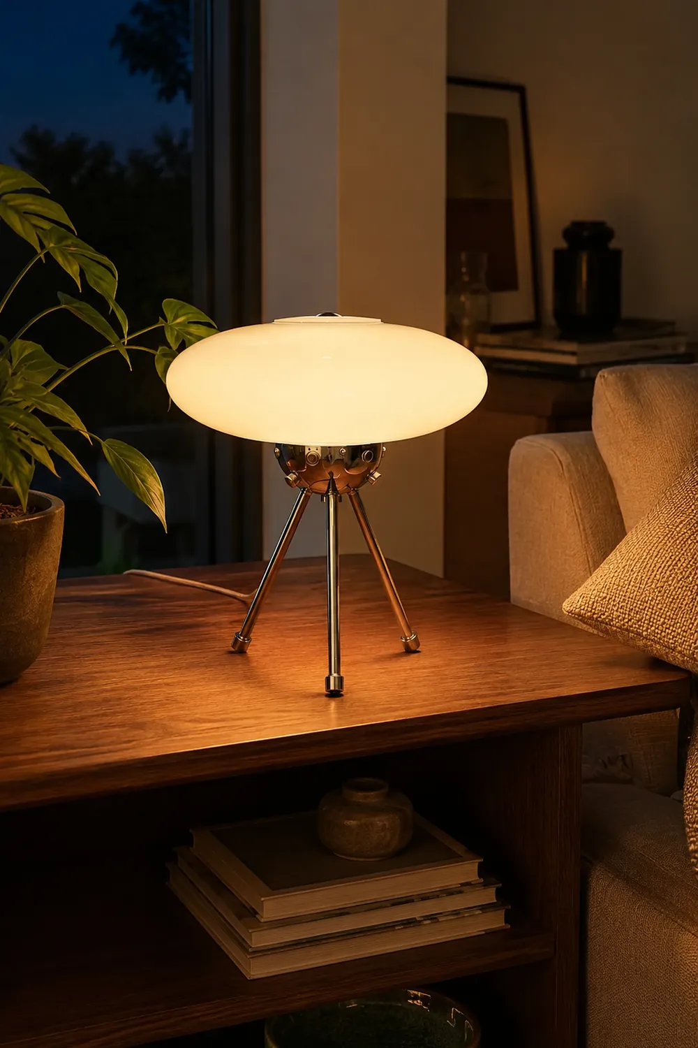Glass UFO Table Lamp - Lumpaz