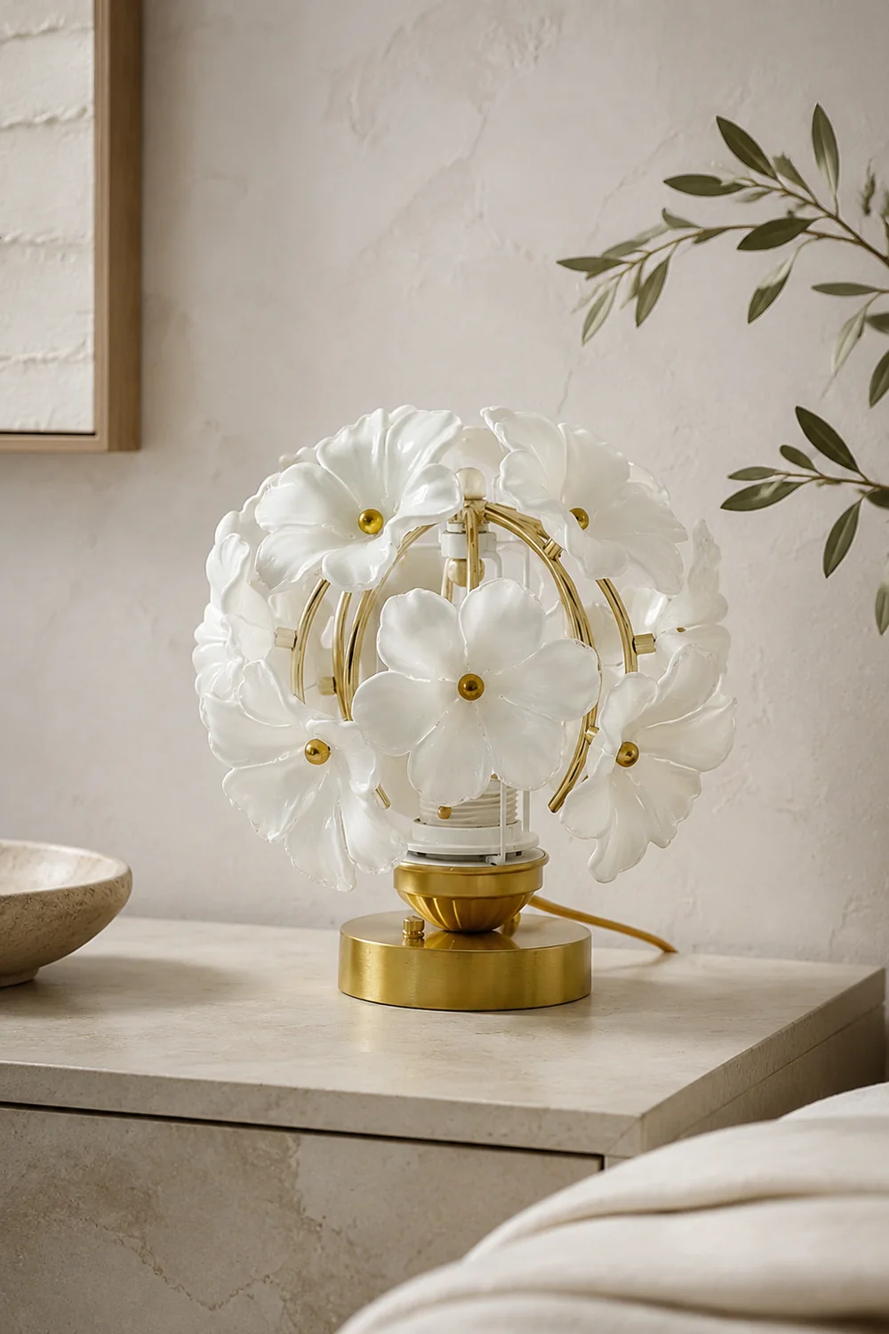 Grace Floral Table Lamp - Lumpaz