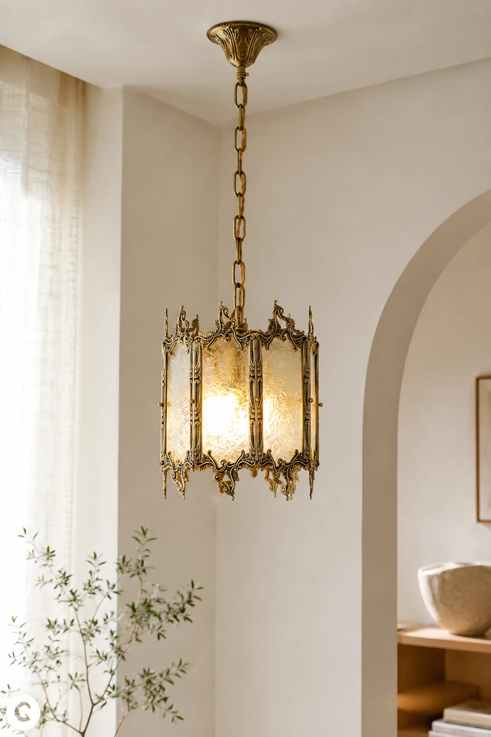 Gorgeous Brass Lantern Pendant Lamp - Lumpaz