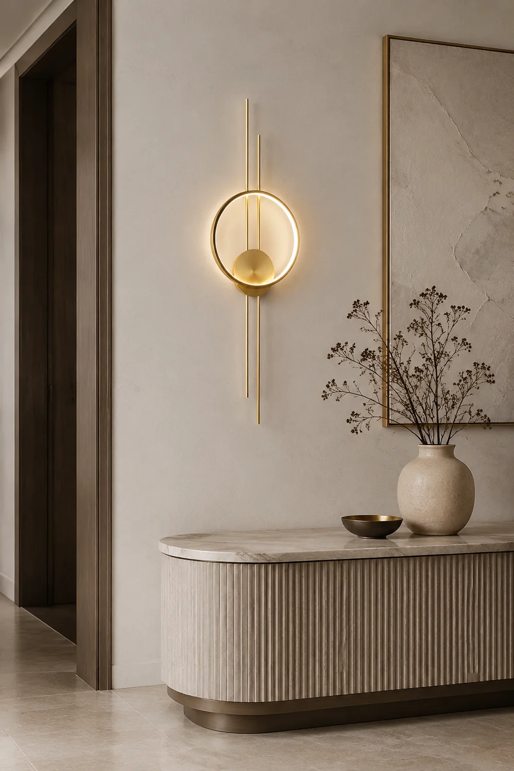 Circle And Line Wall Lamp - Lumpaz