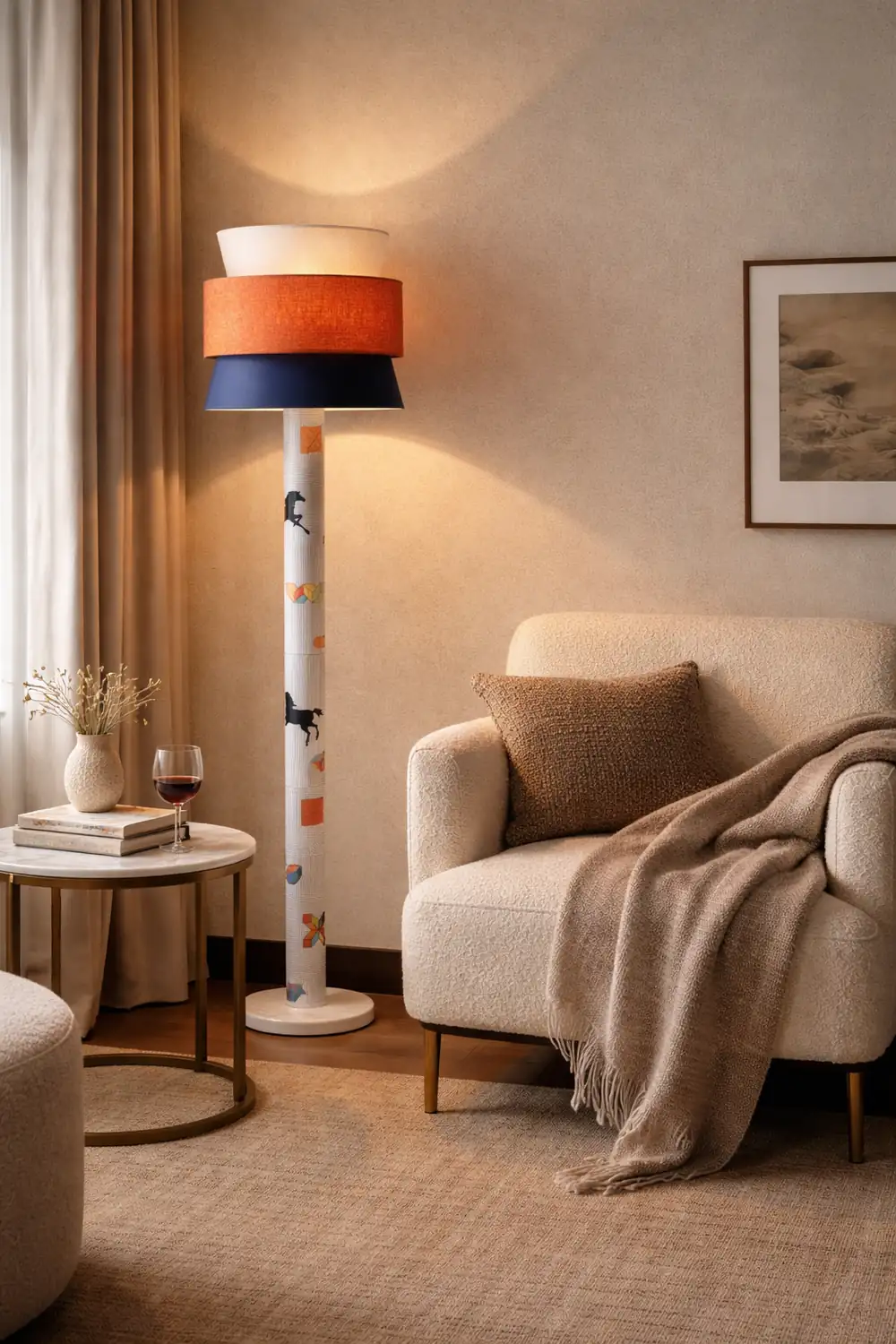 Striped Pony Floor Lamp - Lumpaz