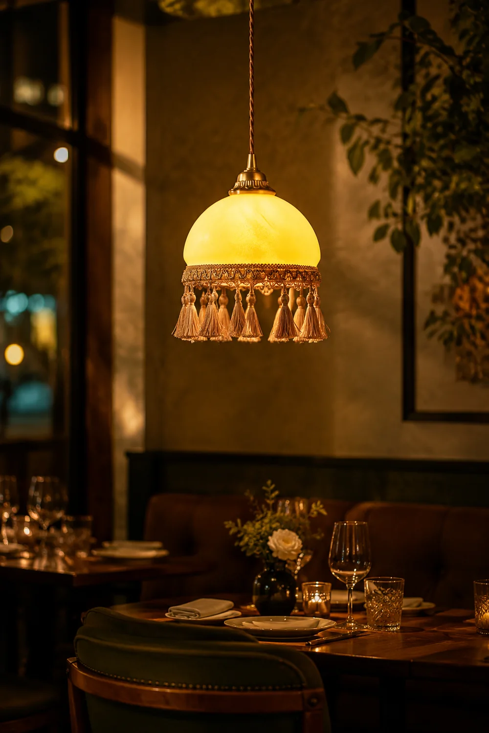 French Tassels Brass Pendant Light - Lumpaz