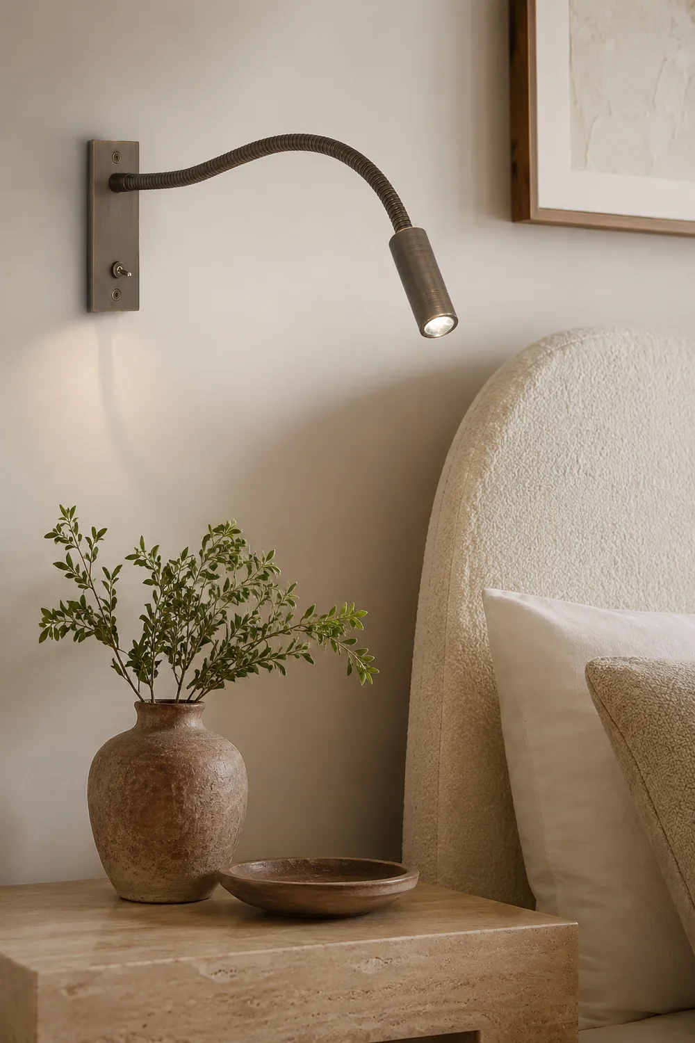 LED Bedroom Art Deco Wall Light - Lumpaz