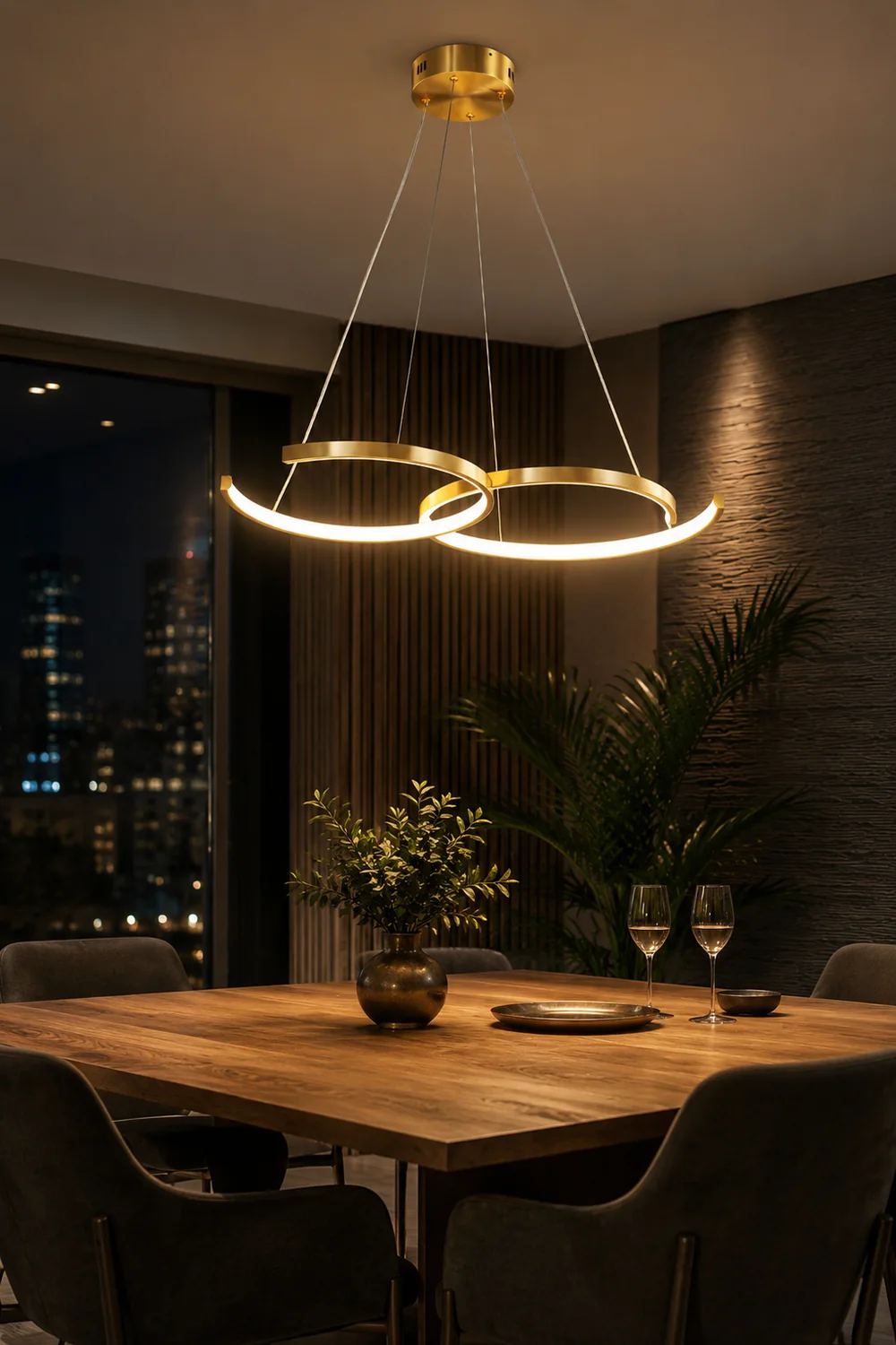 Double Rings Pendant Light - Lumpaz