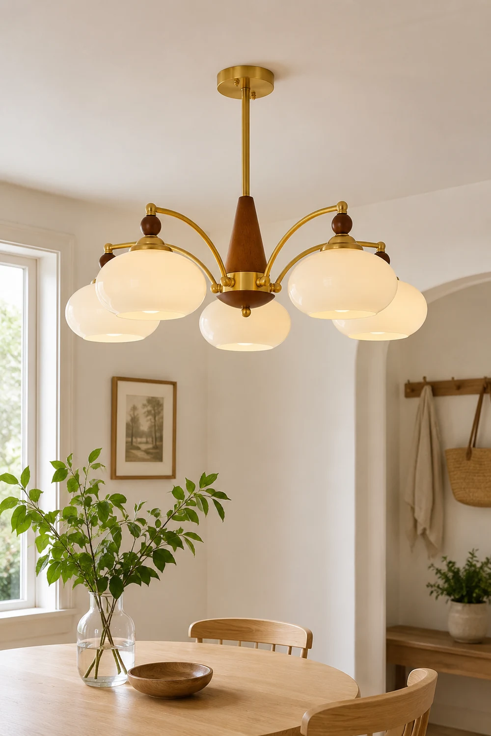 Tillary Wood Chandelier - Lumpaz