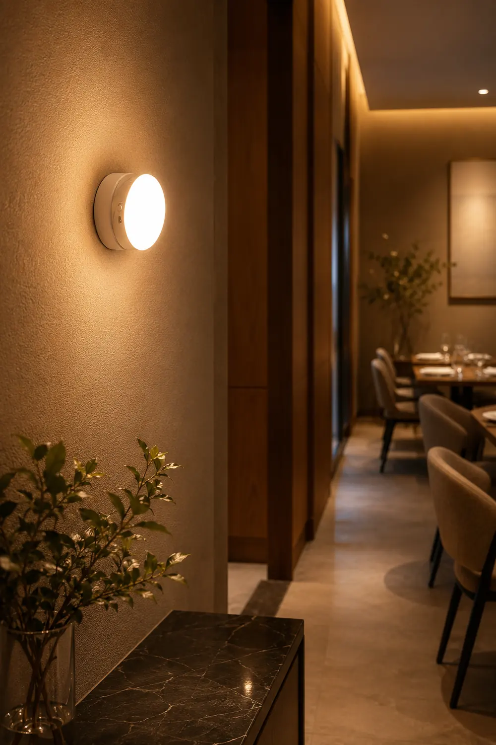 Mini Chargeable White LED Wall Light - Lumpaz