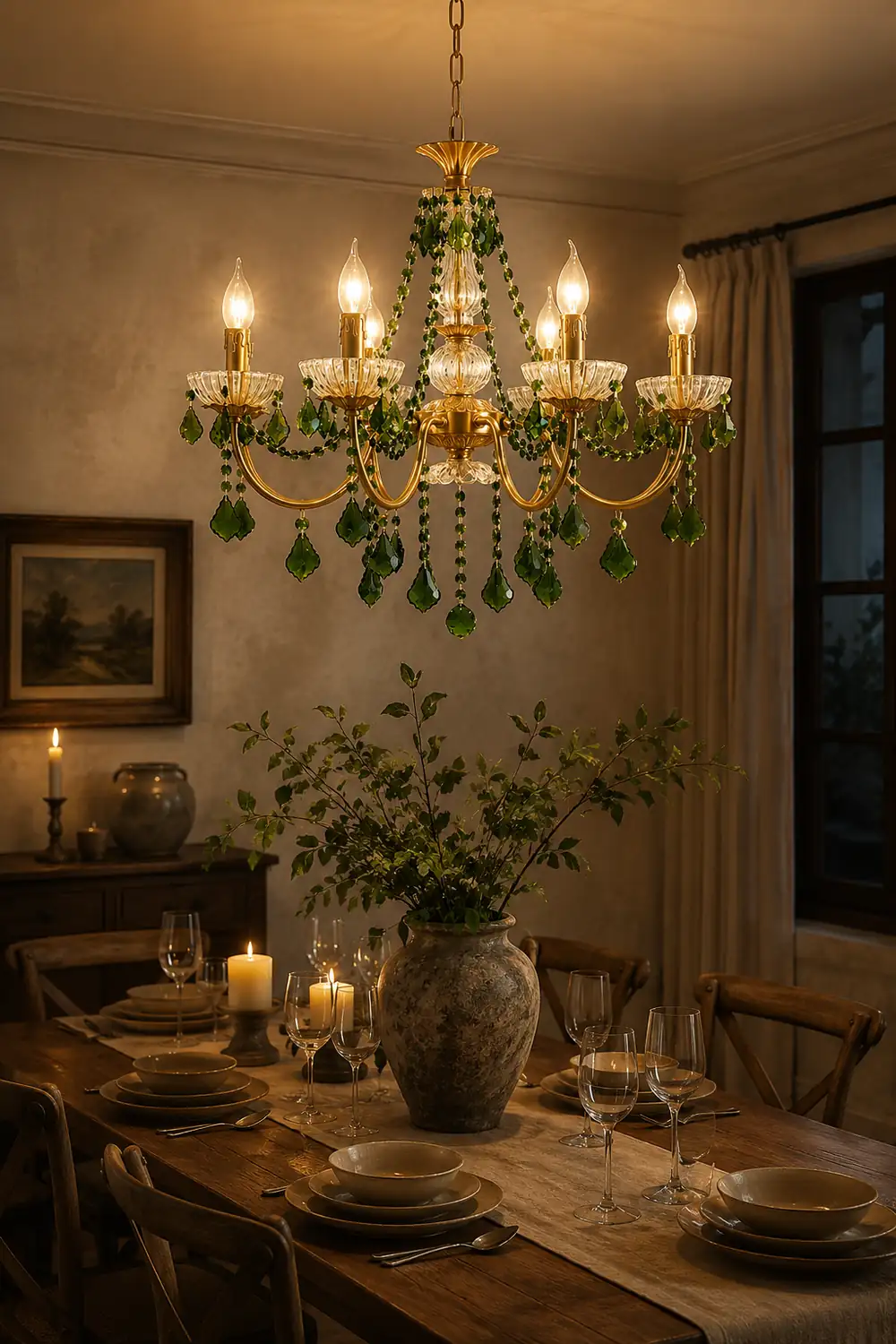 Magdalena Brass Chandelier - Lumpaz