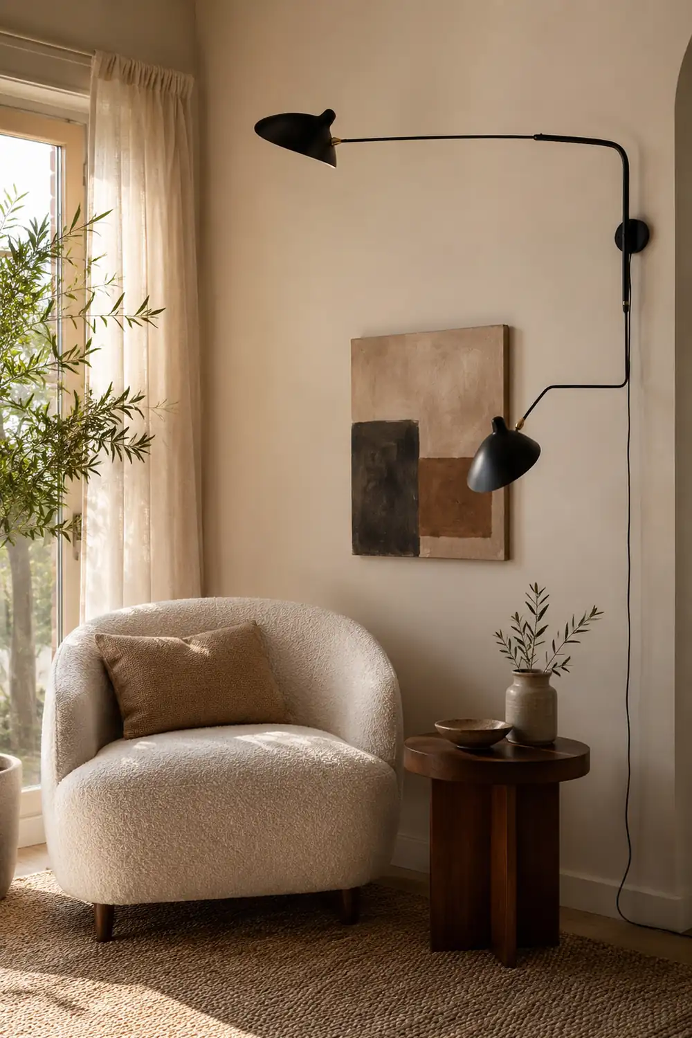 Serge Mouille Plug In Wall Lamp - Lumpaz