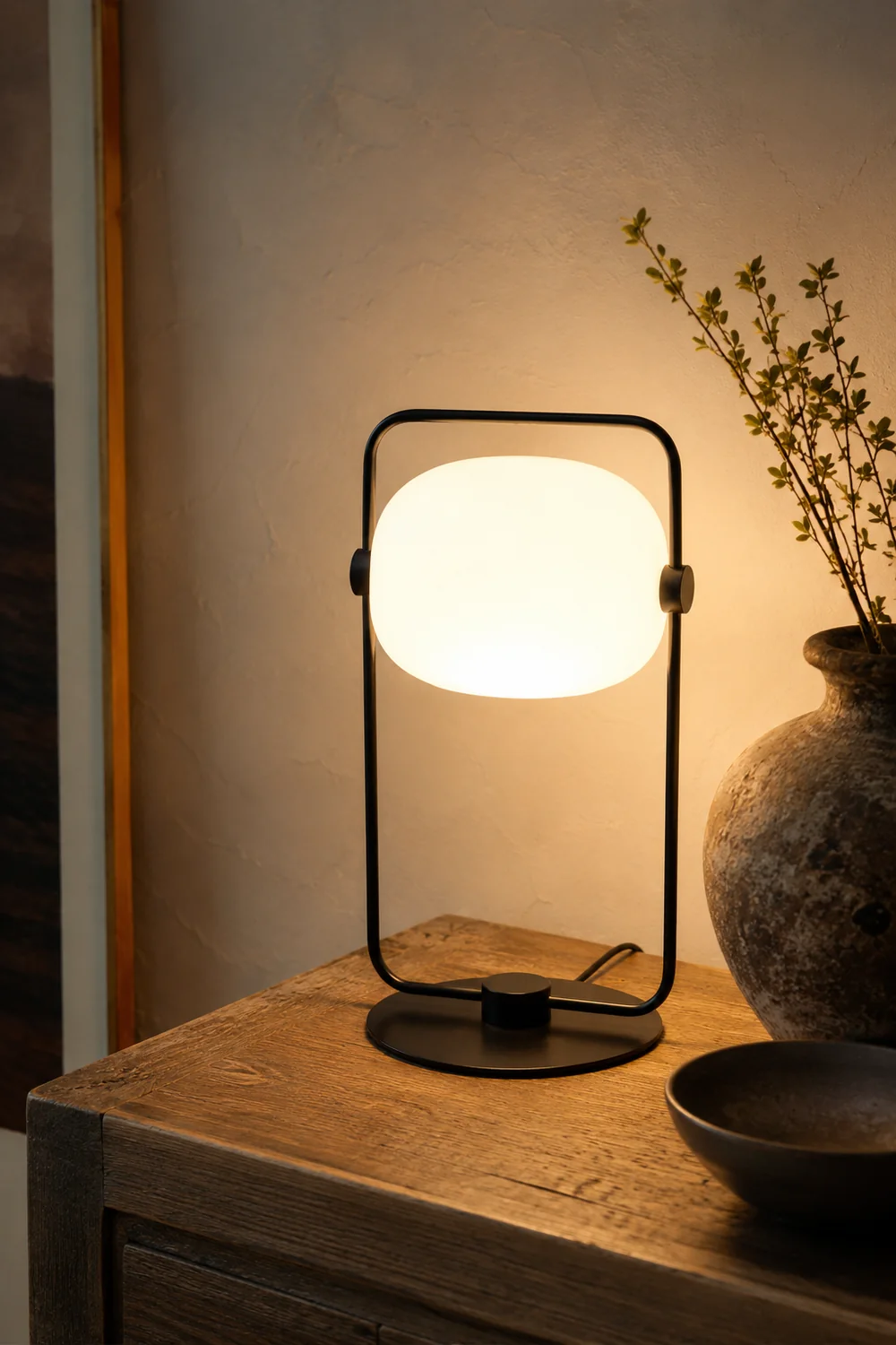 Black Galet Table Lamp - Lumpaz