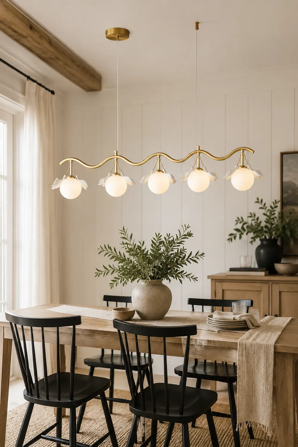 Allanie Gingko Long Chandelier - Lumpaz