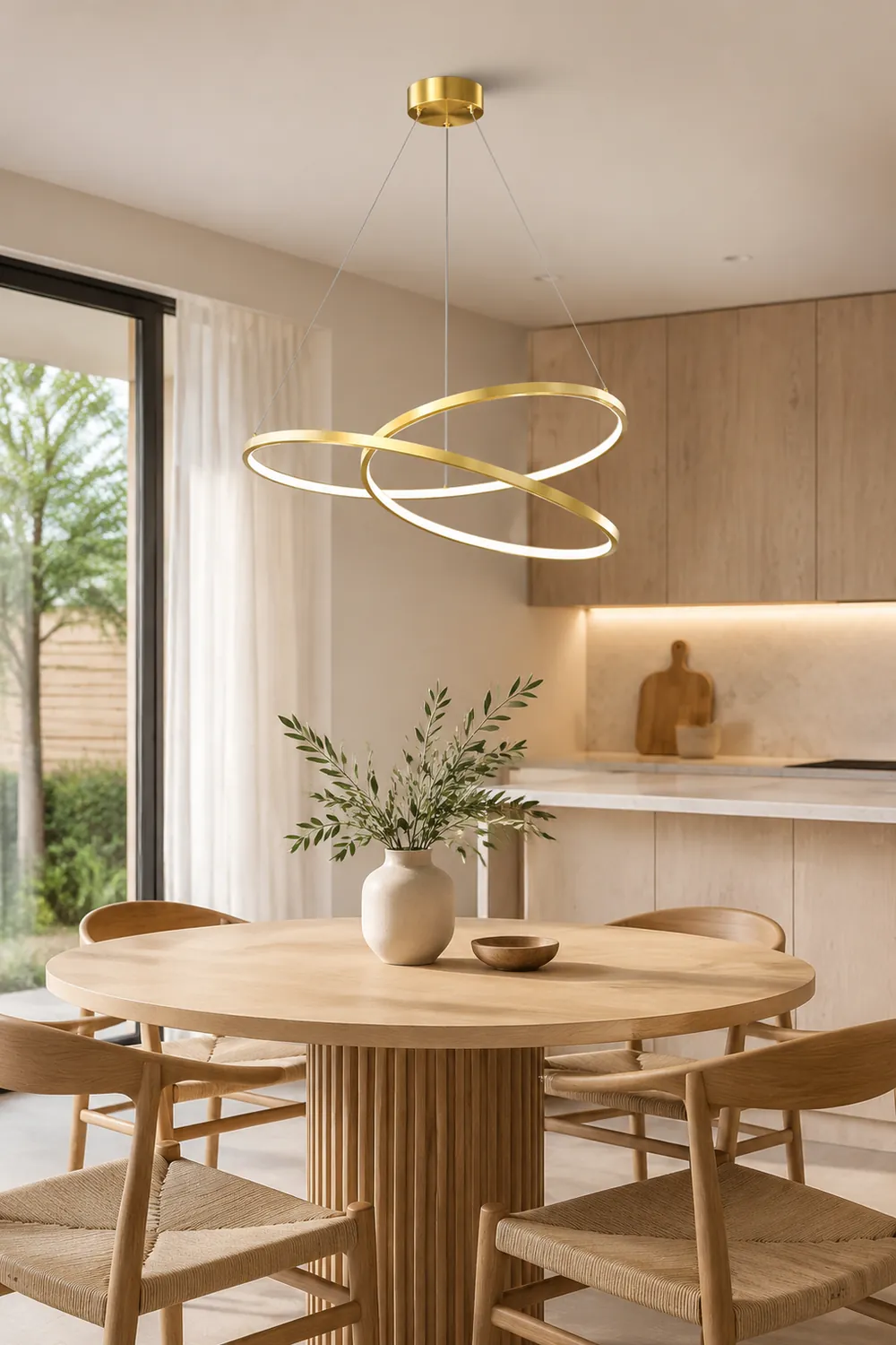 Geometric Curve Chandelier - Lumpaz