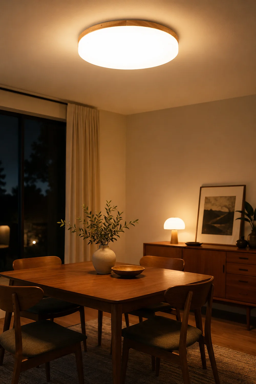 Simple Round Acrylic LED Ceiling Light - Lumpaz