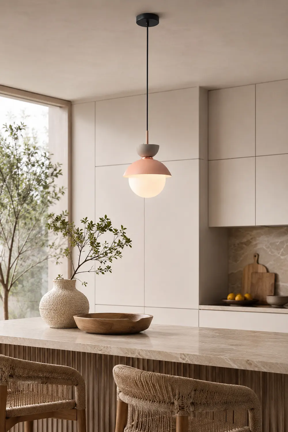 Macaroon Double Heads Metal Pendant Light - Lumpaz