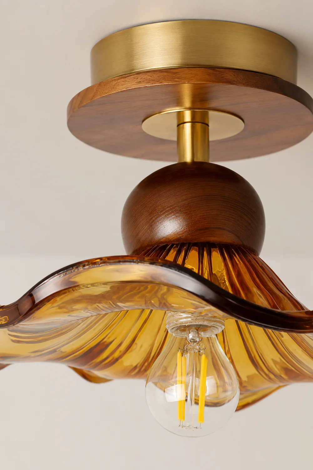 Kapok Wood Ceiling Light - Lumpaz