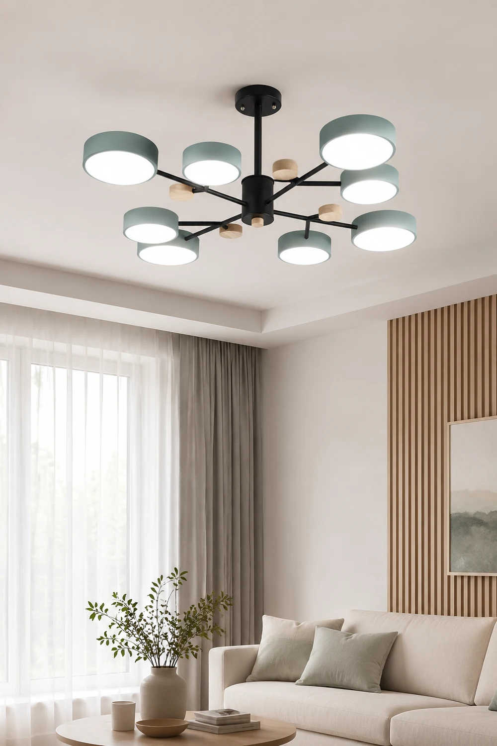 Contemporary Acrylic LED Hanging Pendant Light - Lumpaz