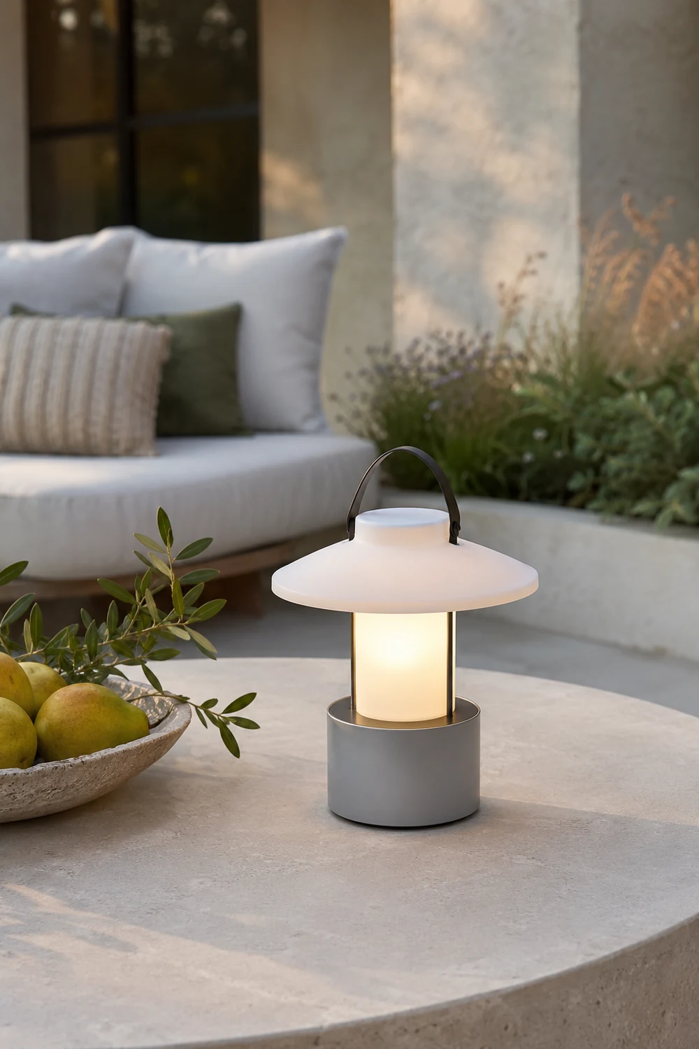Claro Outdoor Built-in Battery Table Lamp - Lumpaz