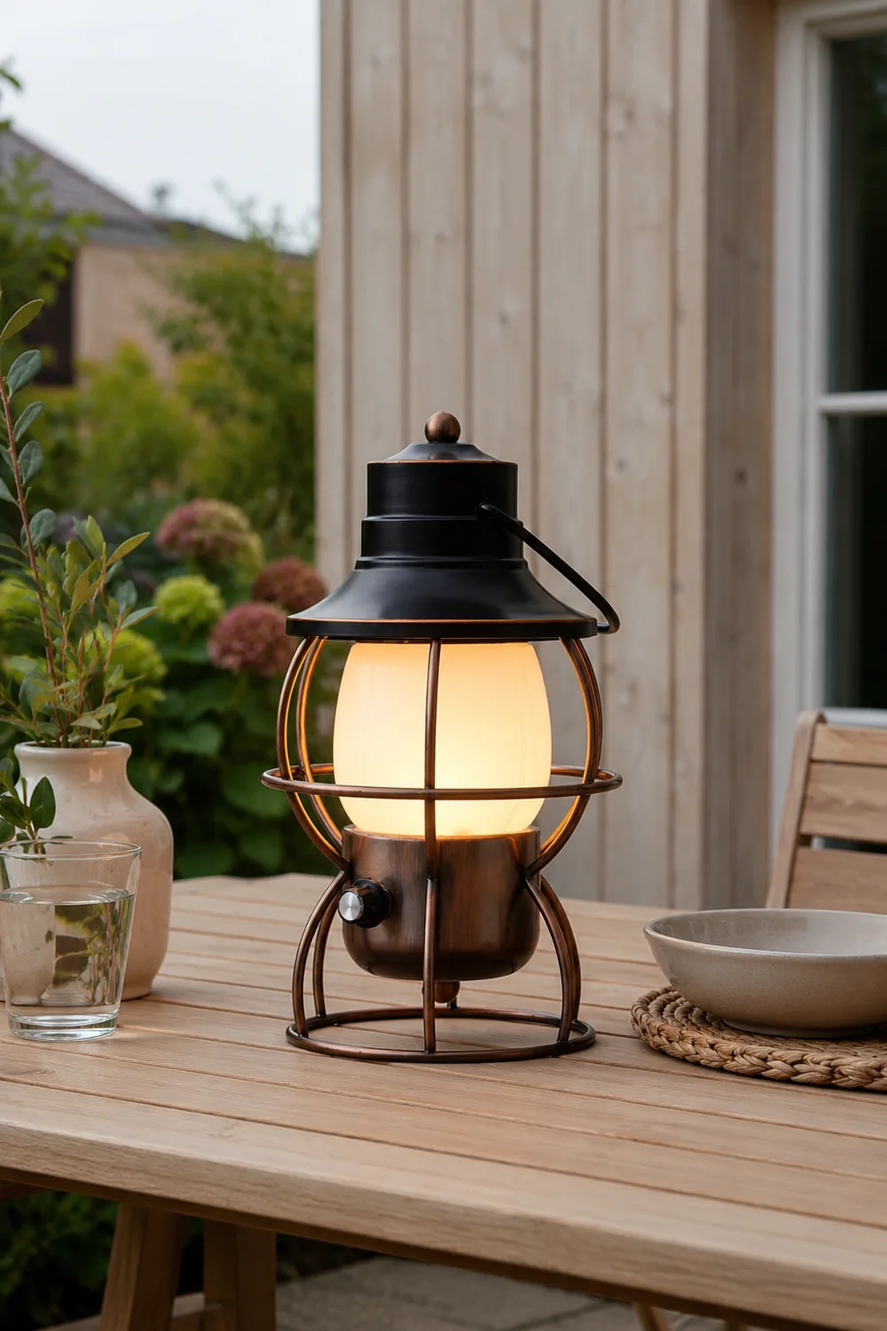 Railroad Lantern Table Lamp - Lumpaz