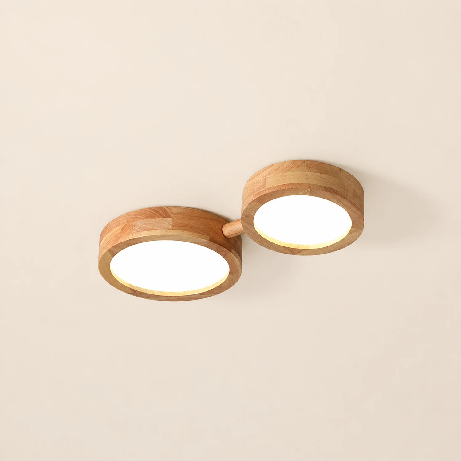 Multi-Heads Wood Retro LED Ceiling Light - Lumpaz