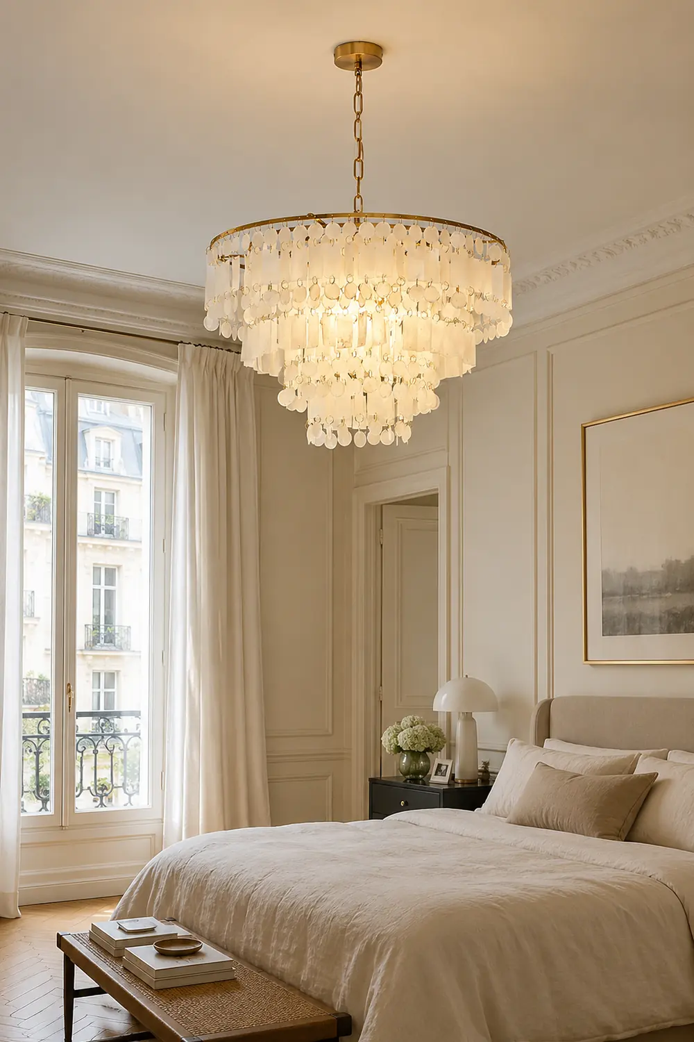 Capiz Shell Chandelier - Lumpaz