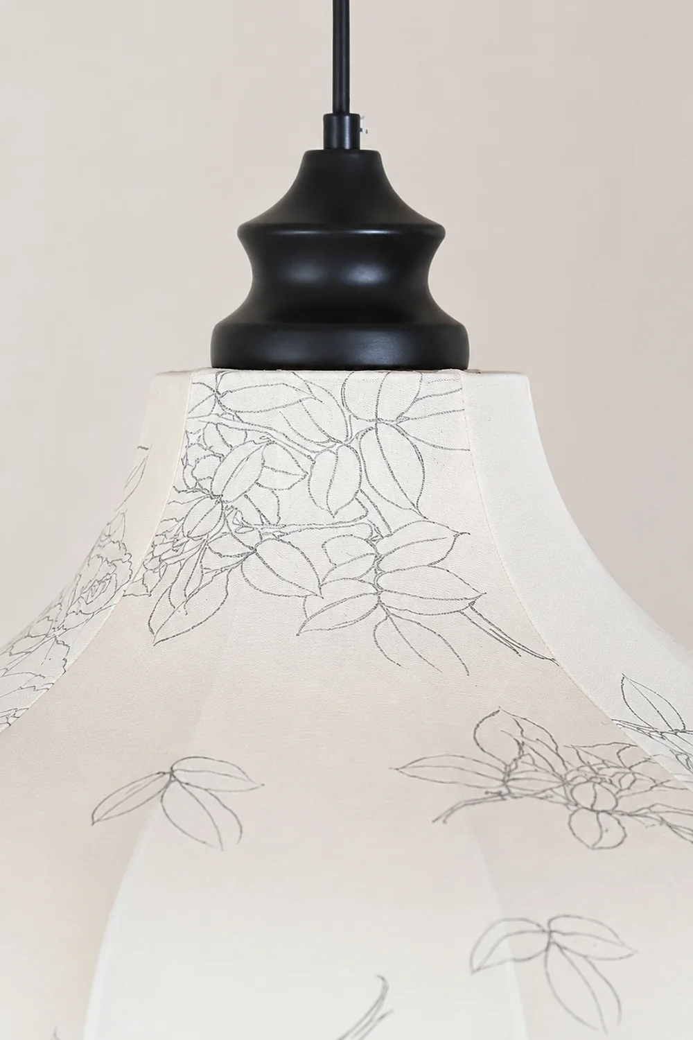 Chestnut Fabric Pendant Lamp - Lumpaz