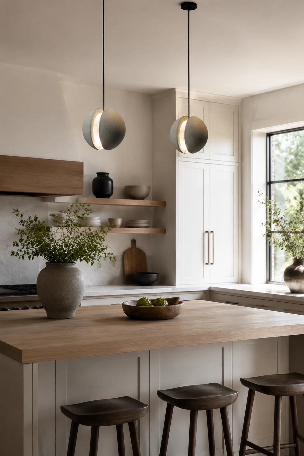 Moon Cement Pendant Lamp - Lumpaz