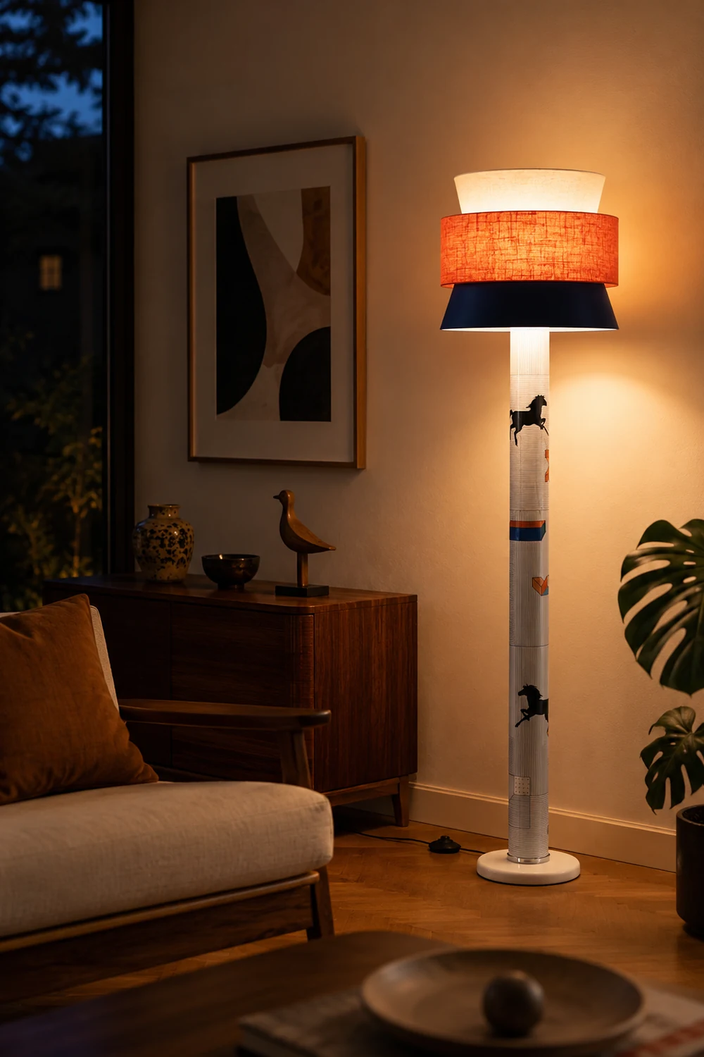 Striped Pony Floor Lamp - Lumpaz