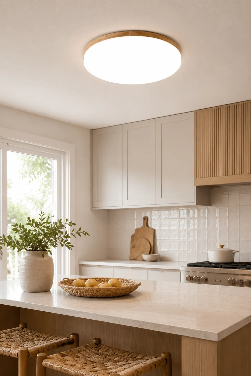 Simple Round Acrylic LED Ceiling Light - Lumpaz